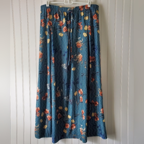 Metrowear Floral Skirt Women's Sz L - Picture 1 of 4